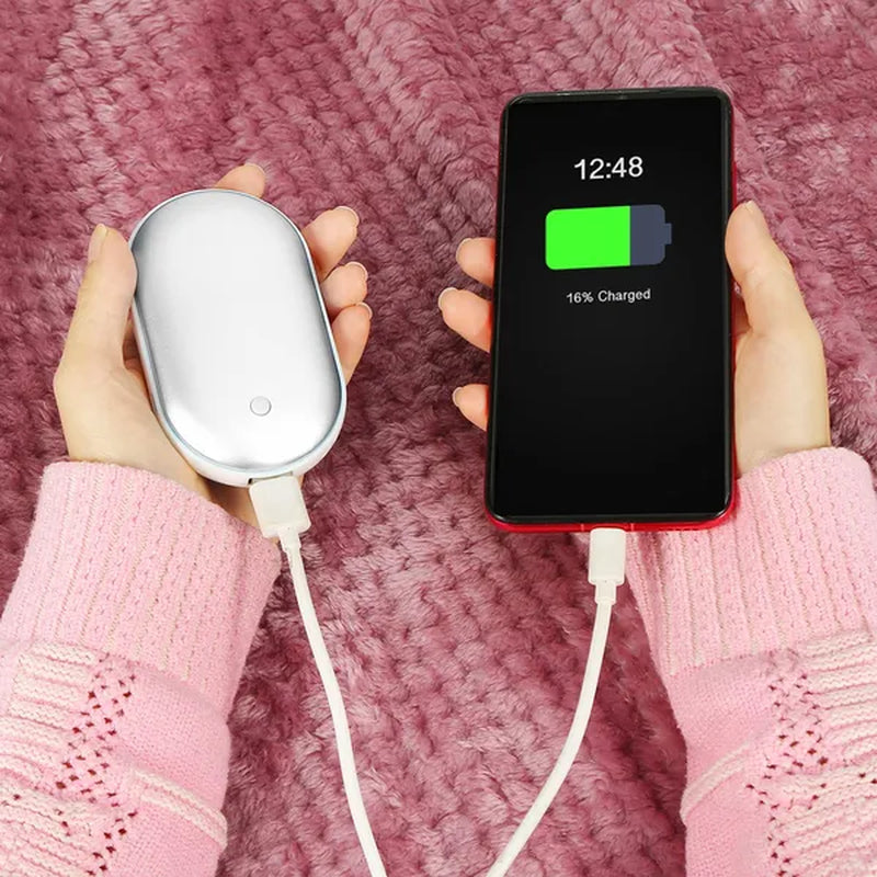 Portable Hand Warmer 5000Mah Power Bank Rechargeable