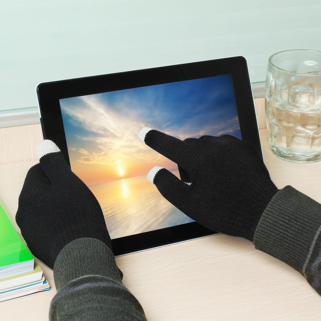 Unisex Touch Screen Gloves Full Finger Winter Warm Knitted Gloves for Warmth Running Cycling Camping Hiking