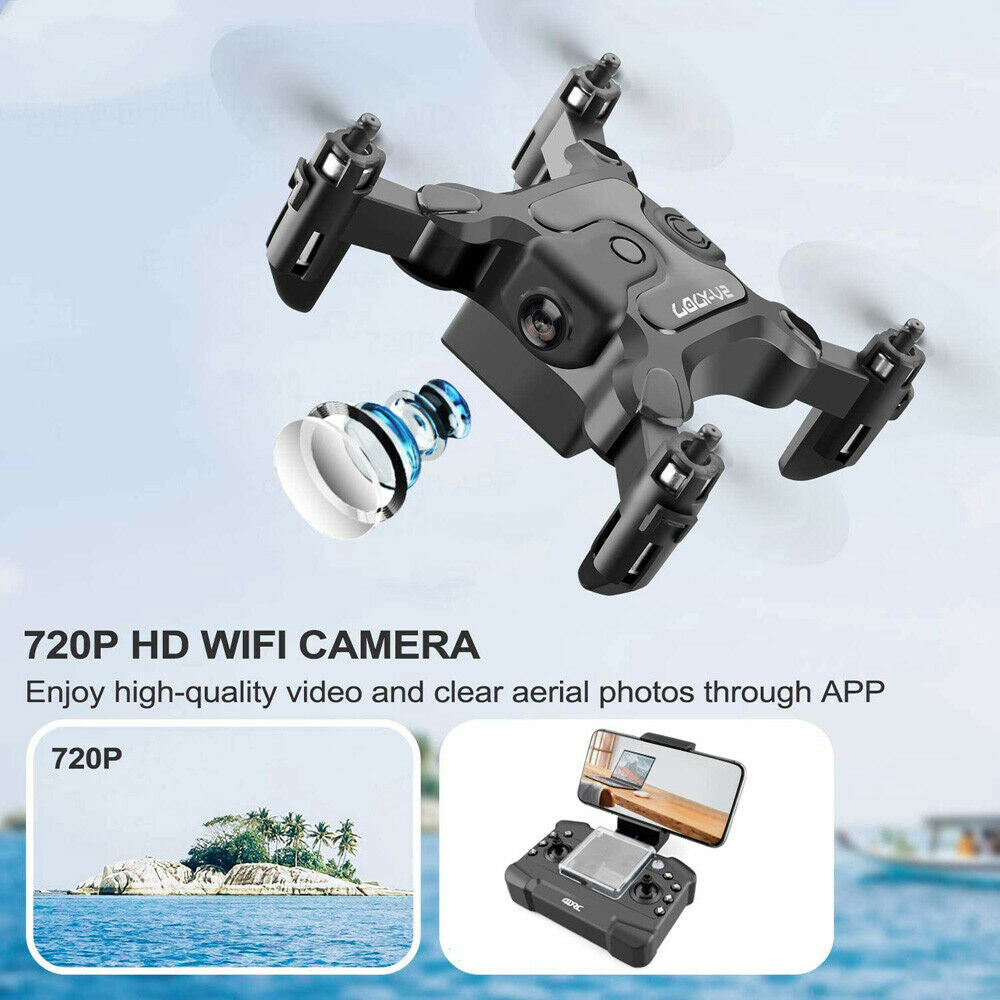 US V2 Mini RC Drone Selfie WIFI FPV with HD Camera Foldable Arm RC Quadcopter Toy.Logistics Is Randomly Sent by UPS, USPS,UNI,GOFO.
