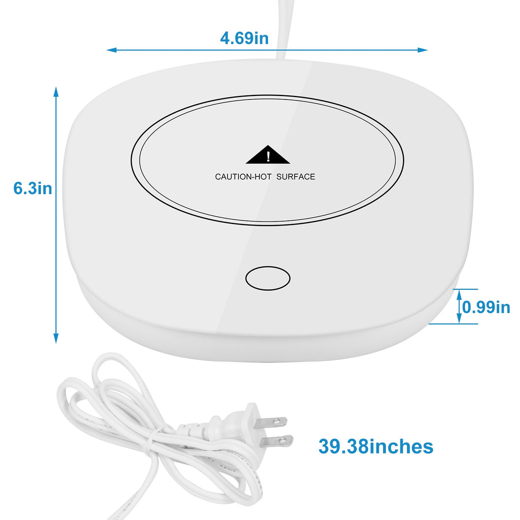 1Pc Coffee Mug Warmer Cup Warmer Auto Shut off Coffee Tea Milk Electric Heater Pad Office Home Desk Electric Beverage Warmer Mat