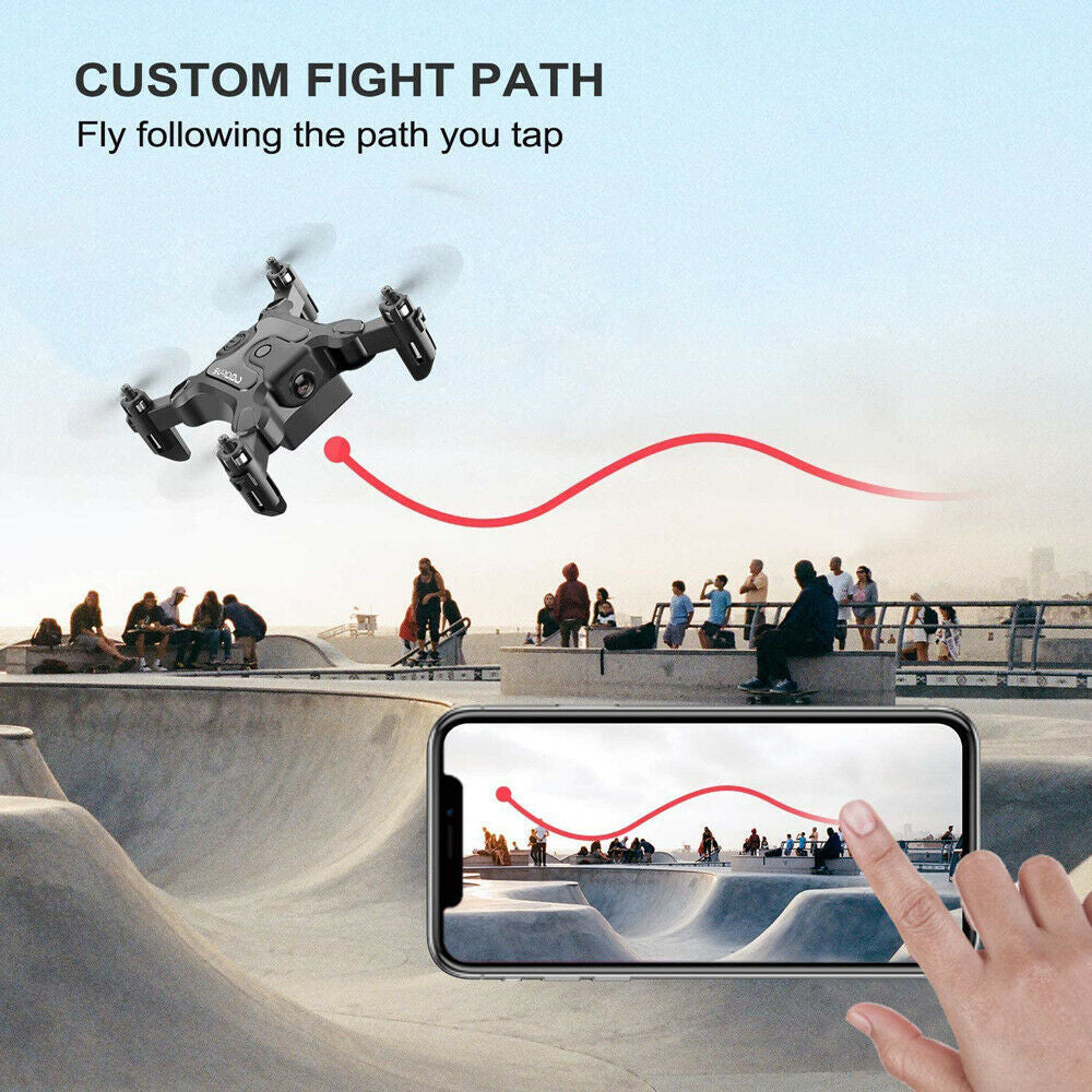 US V2 Mini RC Drone Selfie WIFI FPV with HD Camera Foldable Arm RC Quadcopter Toy.Logistics Is Randomly Sent by UPS, USPS,UNI,GOFO.