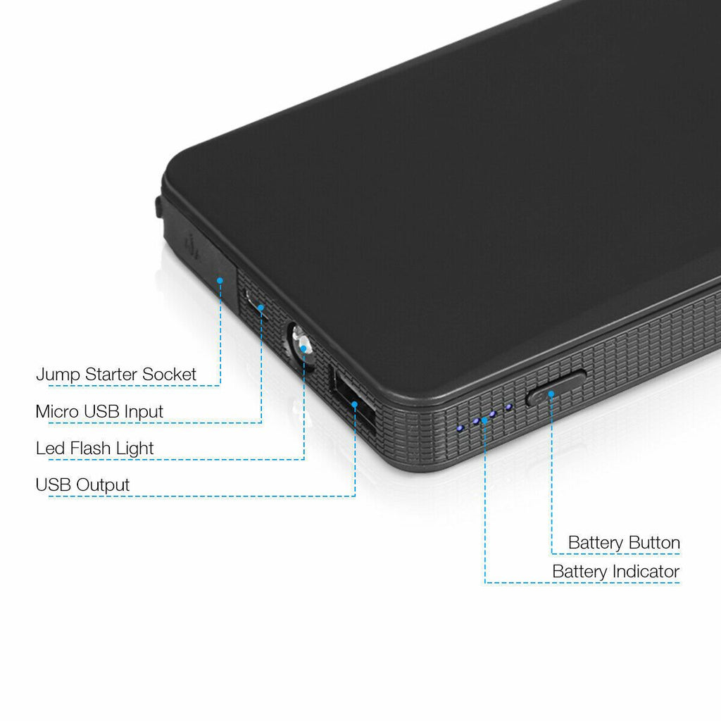 Portable Mini Slim 20000Mah Car Starter Engine Battery Charger Power Bank