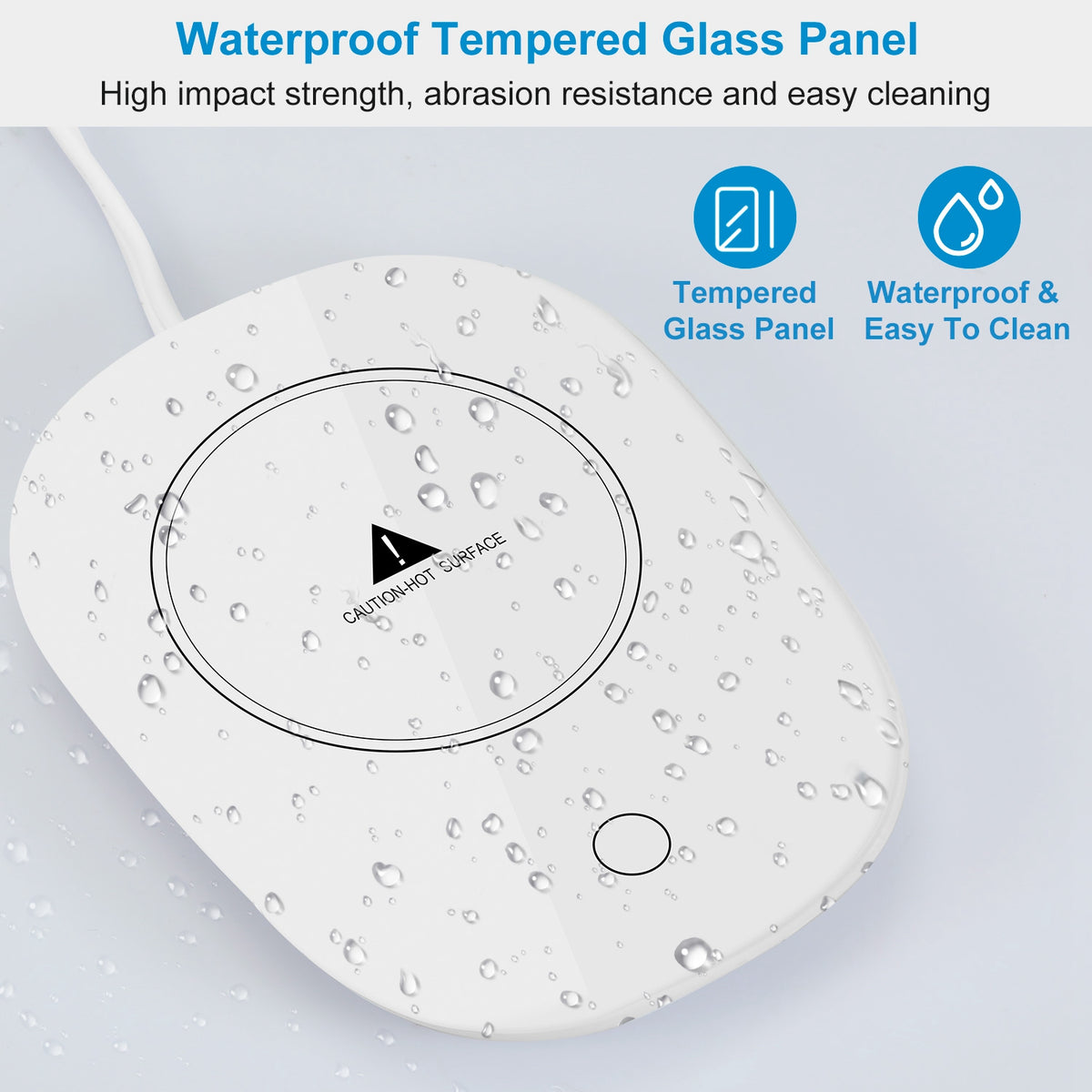1Pc Coffee Mug Warmer Cup Warmer Auto Shut off Coffee Tea Milk Electric Heater Pad Office Home Desk Electric Beverage Warmer Mat