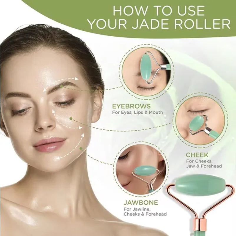 Gua Sha Board 2PCS Massage Stone for Facial Body Skincare Roller Scraping Massager Natural Resin Facial Lifting Scraper Neck anti Wrinkle Massager Tool