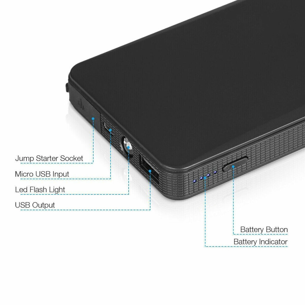 Portable Mini Slim 20000Mah Car Starter Engine Battery Charger Power Bank