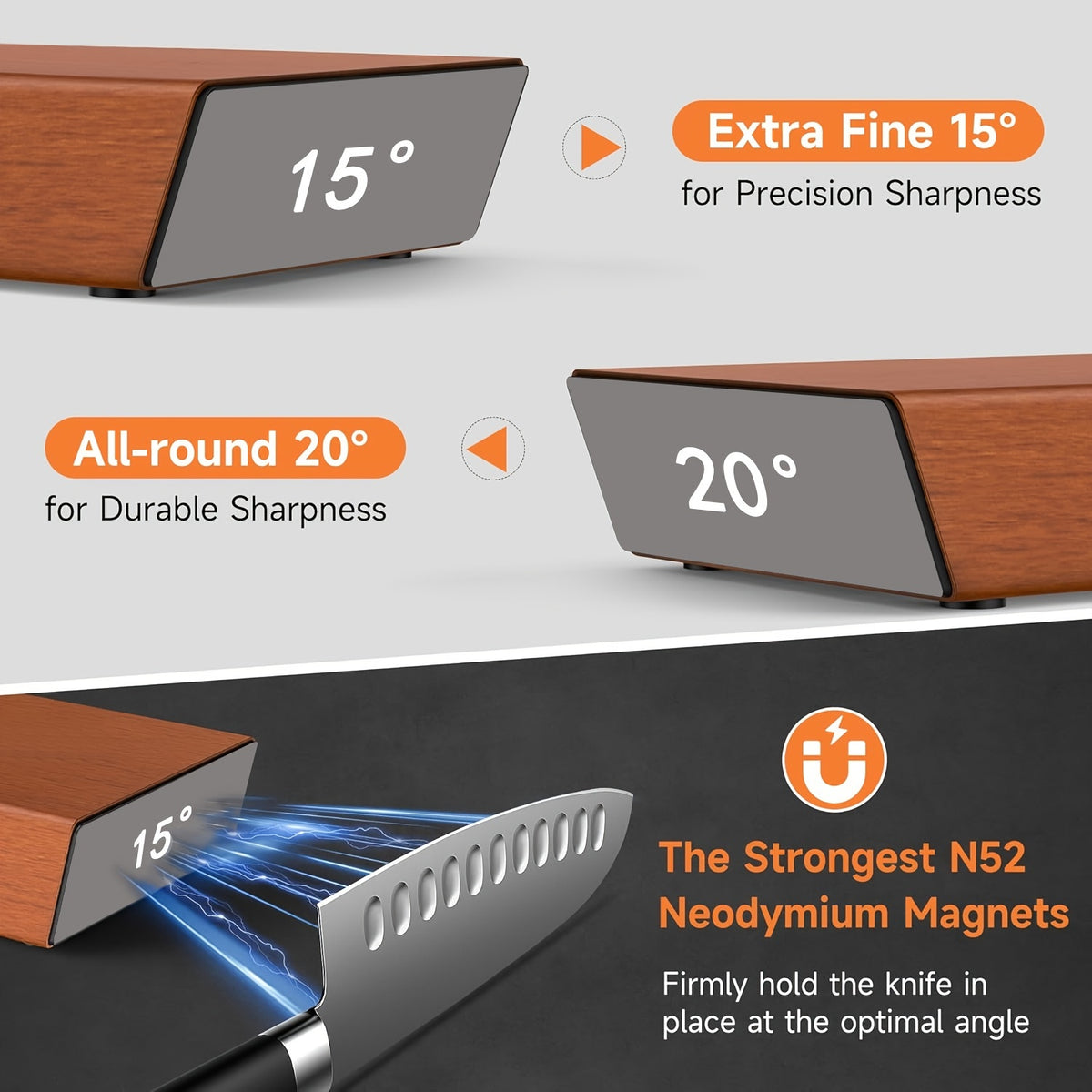 Roller Knife Sharpening Kit with Diamond, Dual-Grind Rolling Knife Sharpener, Sharpening Tool for Kitchen Knives, Tumbler Sharpener for Home