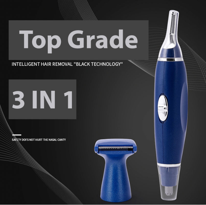 Electric Ear Beard Nose Hair Trimmer Eyebrow Mustache Remover Shaver Clipper New