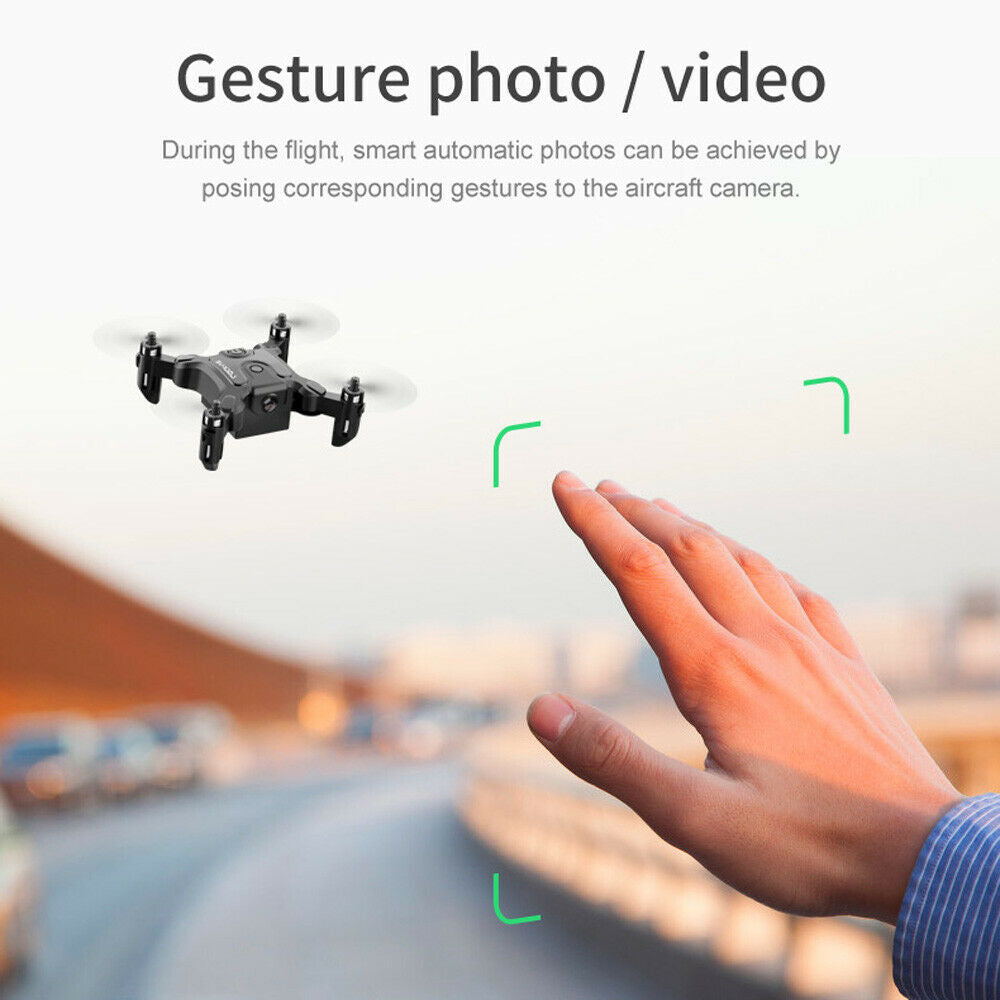US V2 Mini RC Drone Selfie WIFI FPV with HD Camera Foldable Arm RC Quadcopter Toy.Logistics Is Randomly Sent by UPS, USPS,UNI,GOFO.